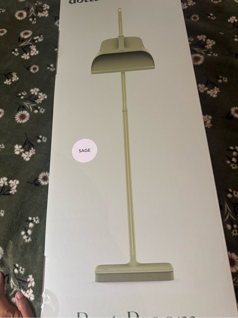 Dotti Sage All-Purpose Broom and Dustpan Set